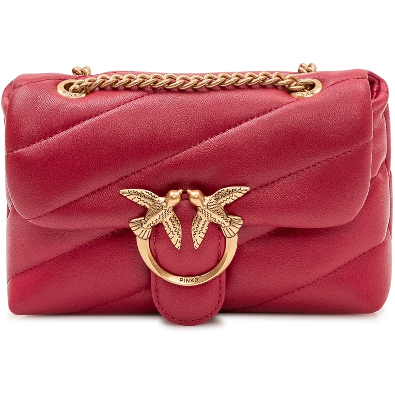 Pinko Schultertasche Borsa Love Puff Baby Trapuntata con Patta e Tracol rot