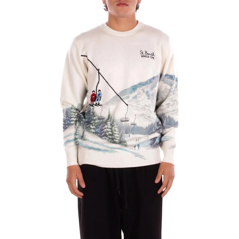 Mc2 Saint Barth  Sweaters Cream weiß