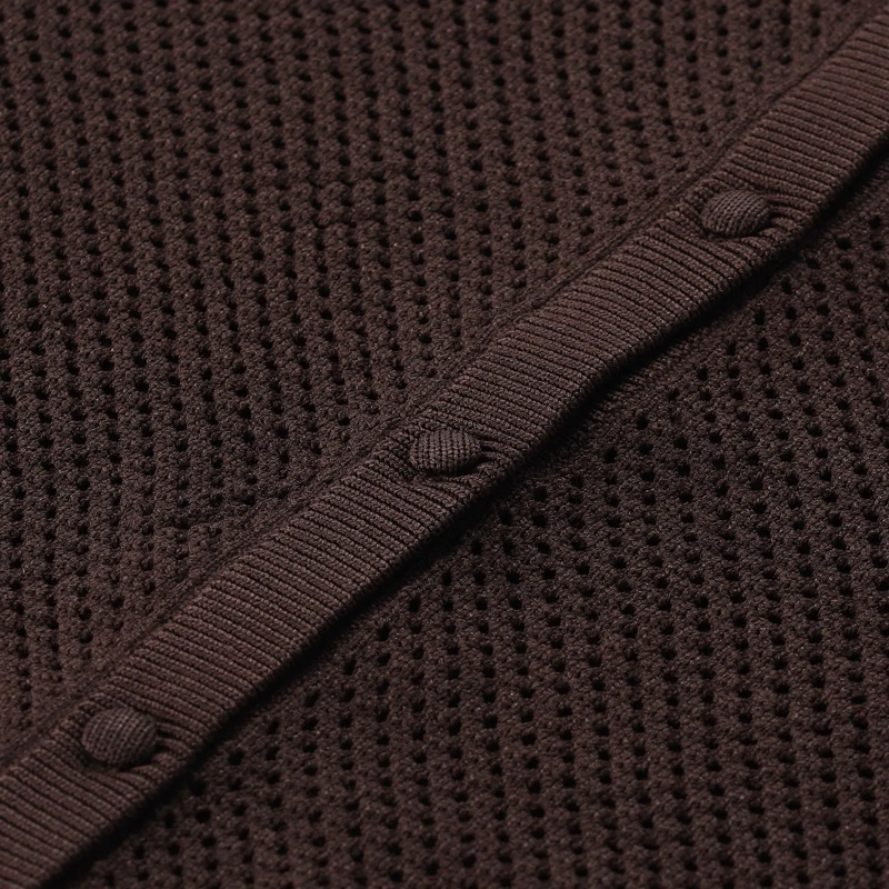 windsor. Strickjacke Strickjacke aus Material-Mix braun(Image 3)