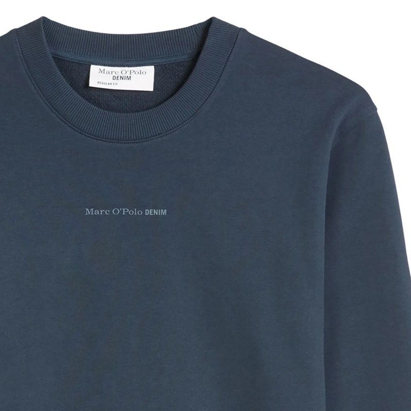 Marc O´Polo  Crew Neck, Print, Reg Fit 1er Pack blau(Image 2)