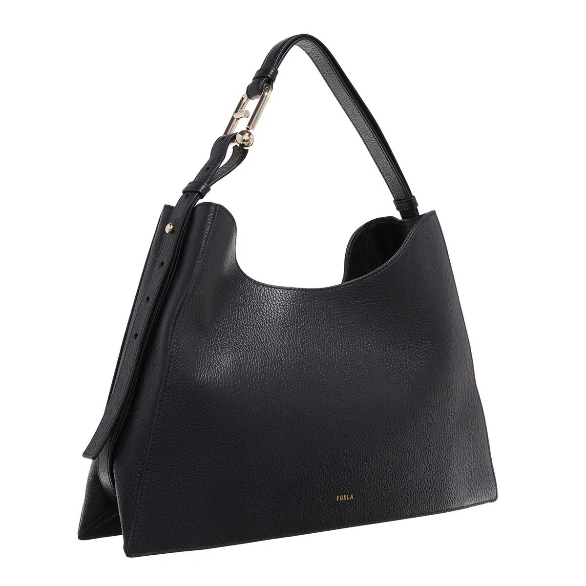 Furla Hobo bags Nuvola L Hobo in zwart