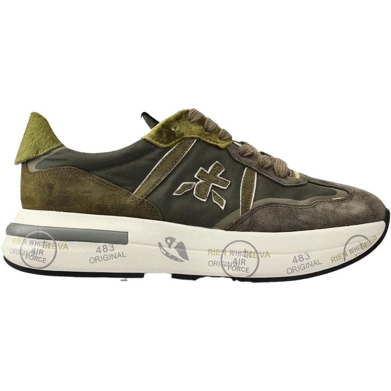Premiata Low-Top-Sneaker Dames Cassie grün