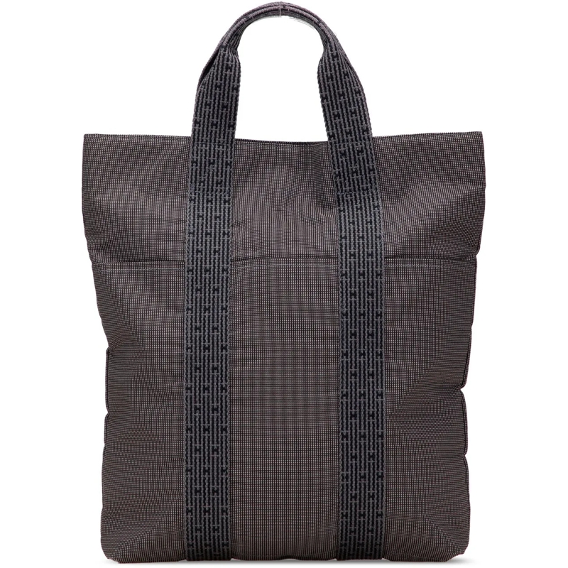 Hermès Shopper Canvas Herline Cabas grau