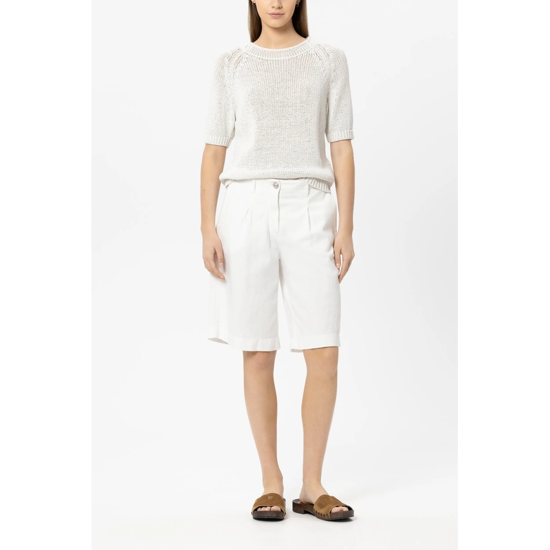 Luisa Cerano Trui Pullover Kurzarm White(Image 2)
