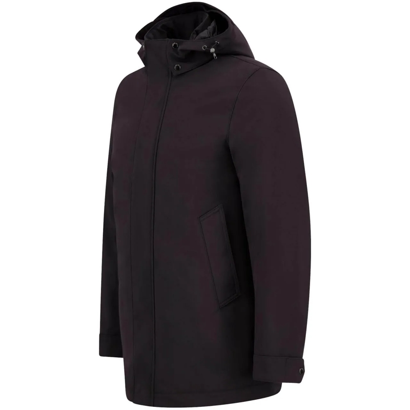 Woolrich Daunenjacke Heren Soft Shell Barrow Coat Zwart schwarz(Image 4)