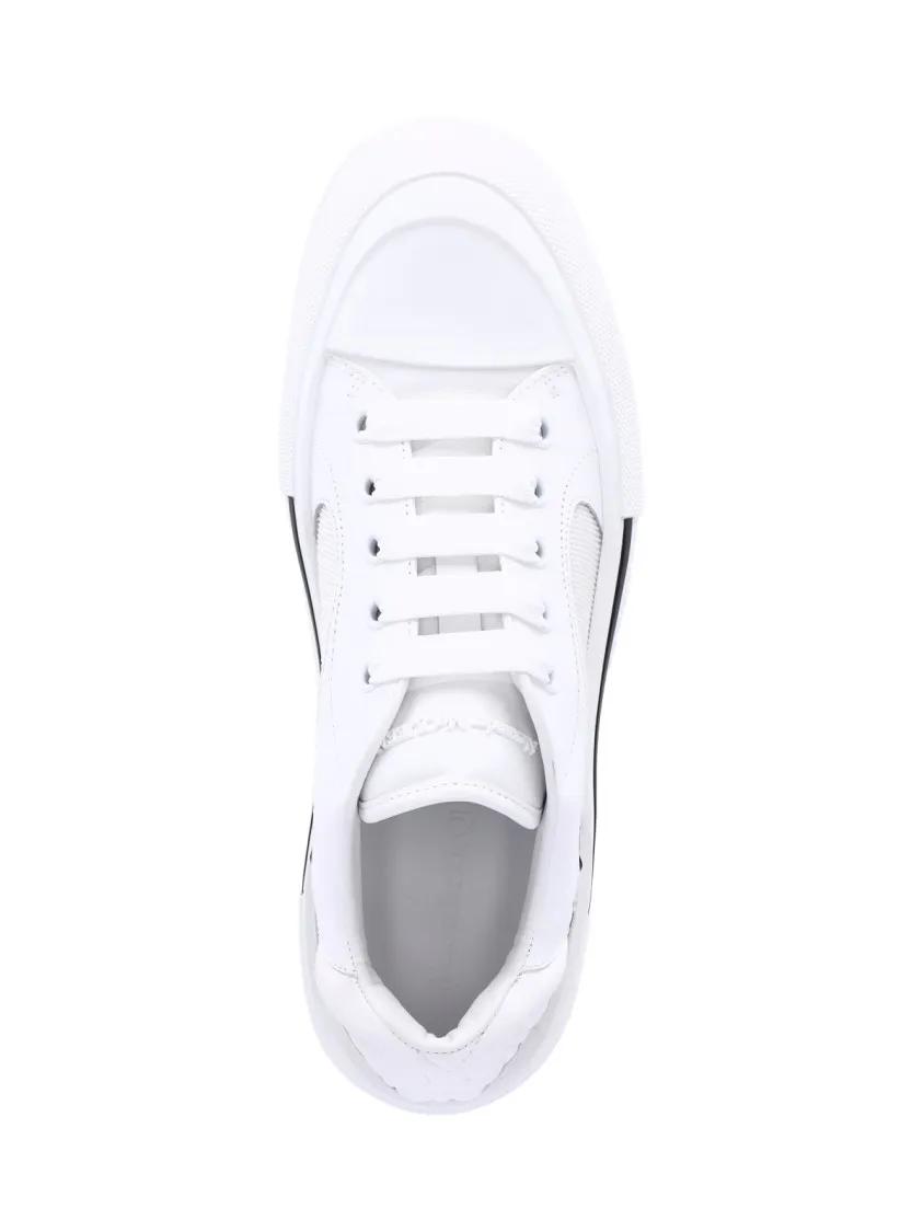 Thumbnail - Alexander McQueen Low-Top Sneaker - Plimsoll' Skate Sneakers – White - Gr. 42 (EU) - in Weiß - für Damen