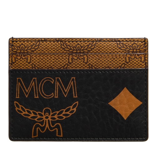 MCM Aren Mx Mn Vtm Card Case Mini  Black Porta carte di credito