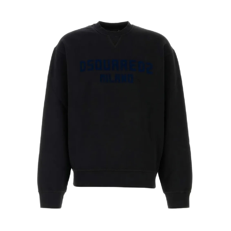 Dsquared2  Relaxed Fit Crew Neck Sweatshirt Black