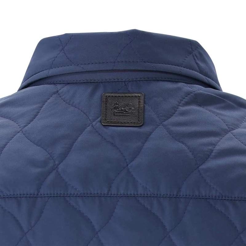 Etro Veste de transition Leichte Steppjacke blau(Image 6)