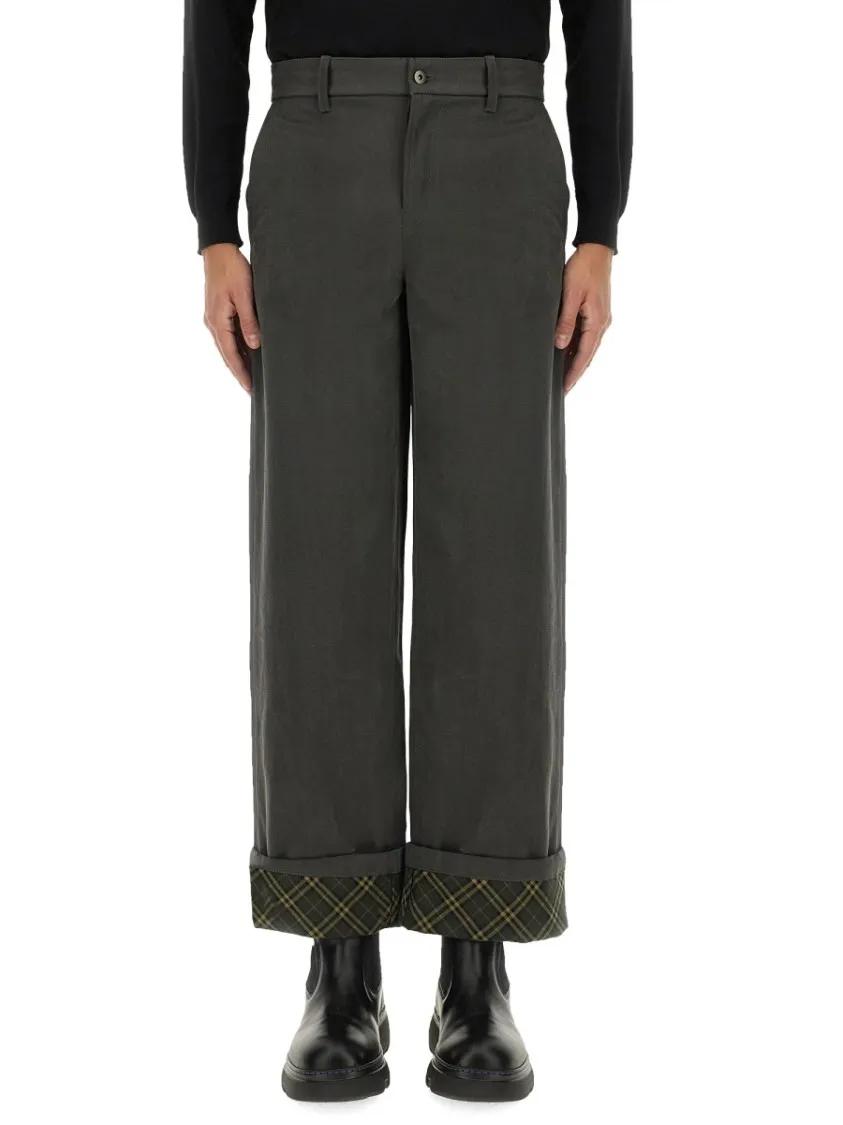Thumbnail - Burberry - Wide-Leg Carpenter Pants - Größe 46 - grau