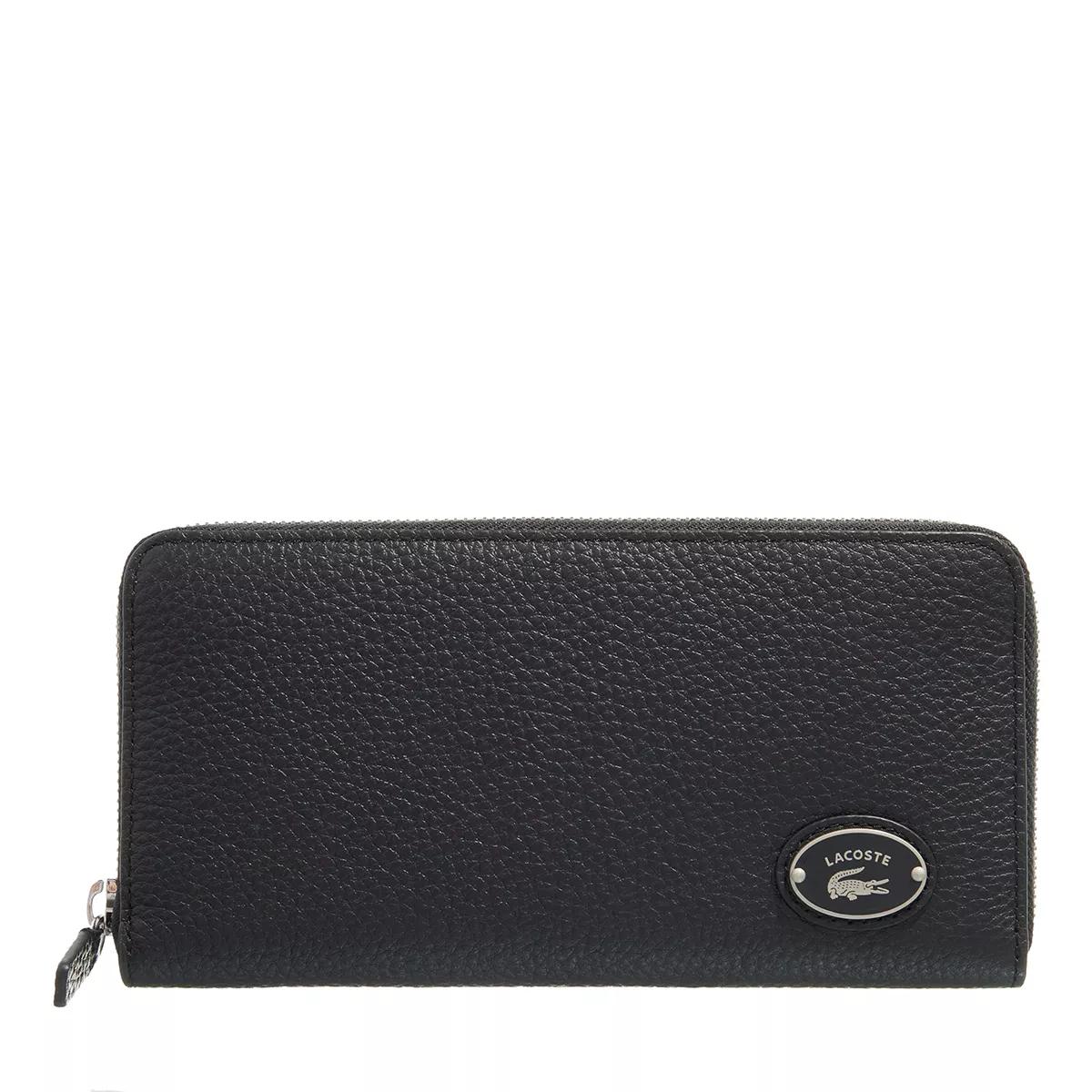 L Zip Wallet Noir Continental Portemonnee