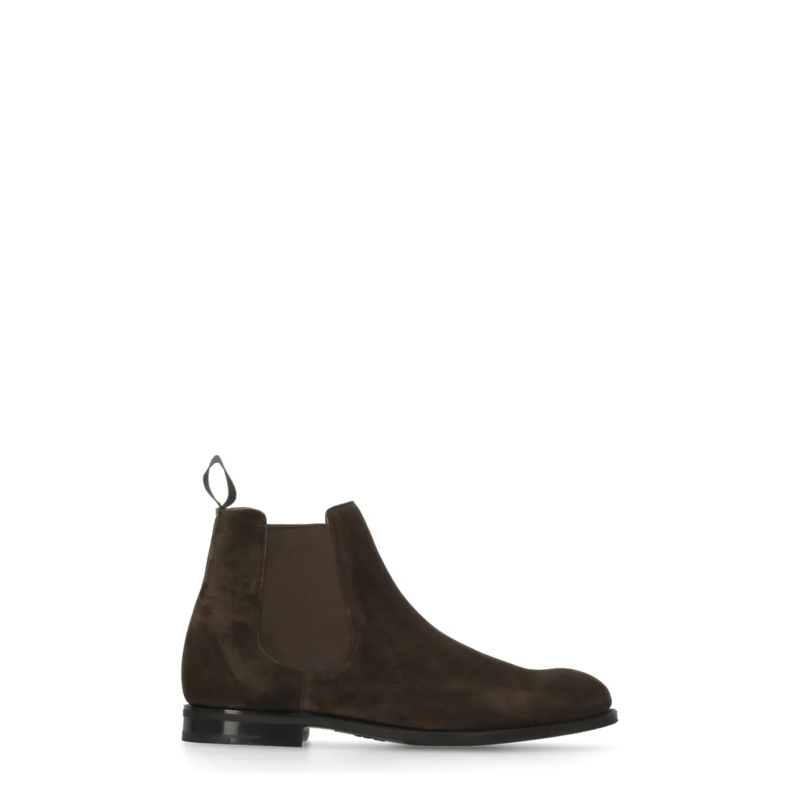 Church's Bottes Suede Leather Ankle Boots Brown