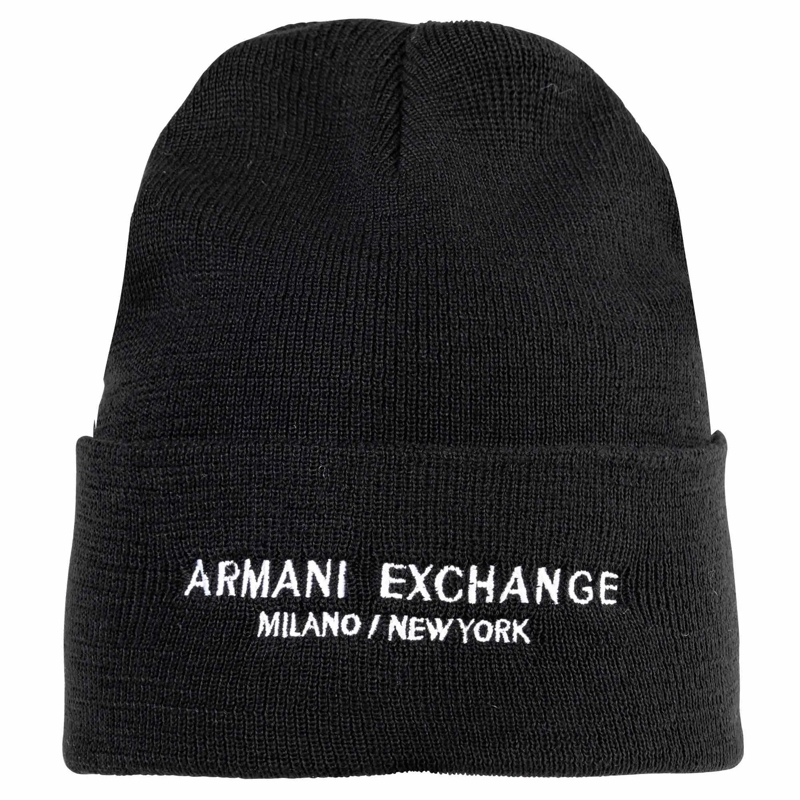 Armani Exchange Hut Cappello Beanie schwarz