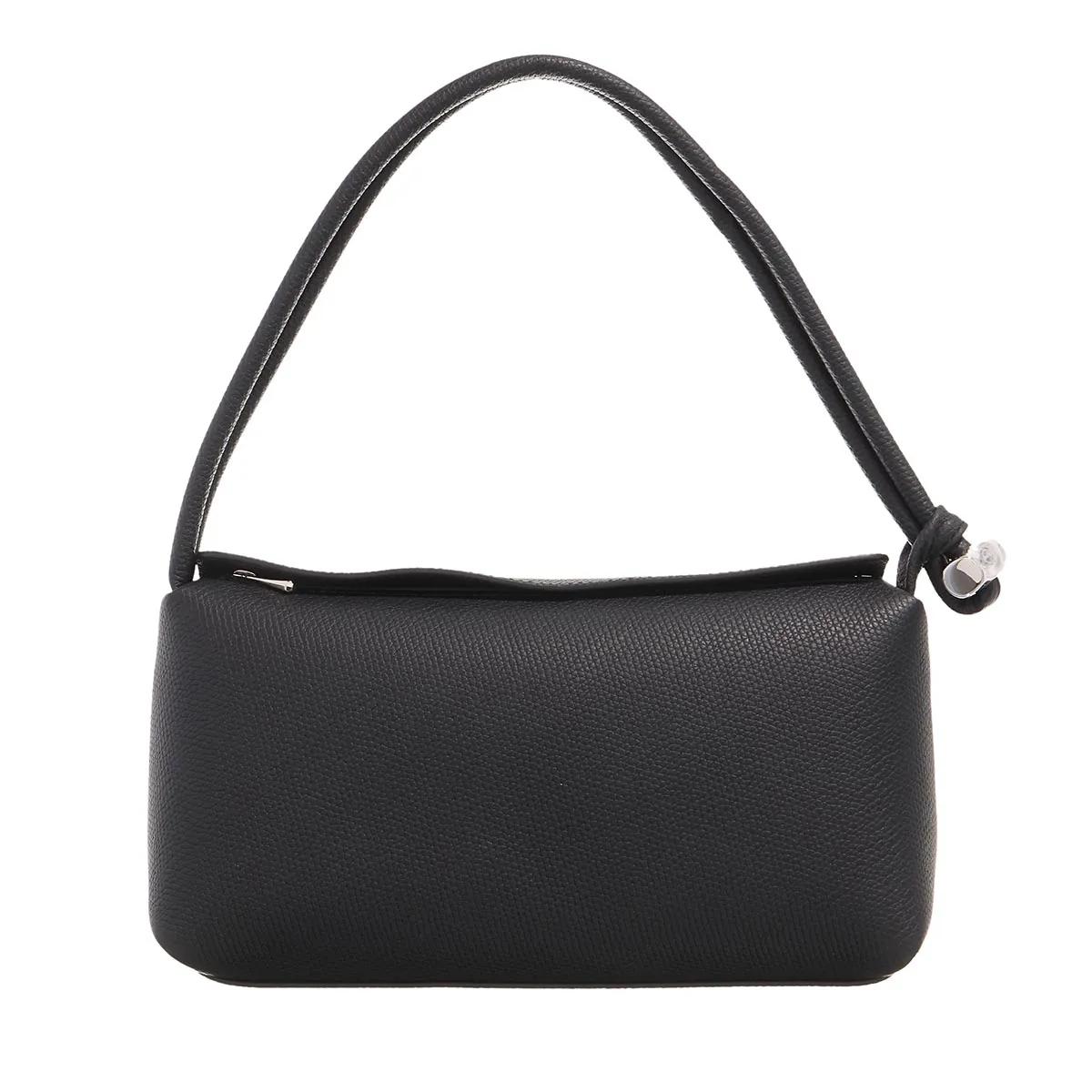 Longchamp Crossbody Bags - Le Roseau Shoulder bag S - Gr. unisize - in Schwarz - für Damen - aus Rindsleder & Rindsleder & Textil
