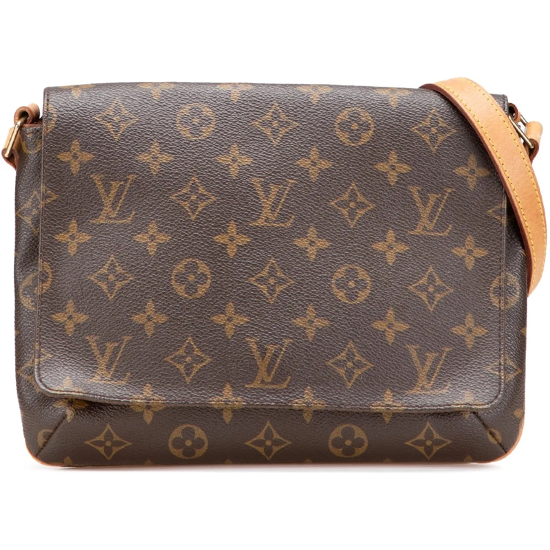 Louis Vuitton Sac à bandoulière Monogram Musette Tango Long Strap braun