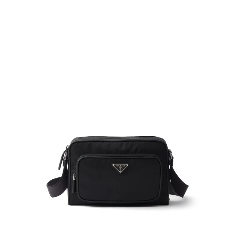 Prada Schultertasche Small Re-Nylon And Saffiano Leather Shoulder Bag Black