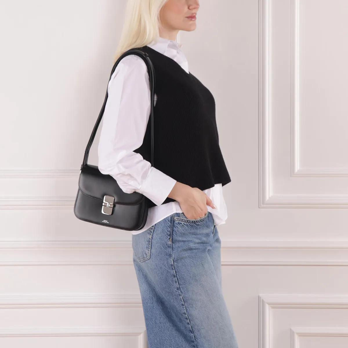 A.p.c. Cross Body Tas voor Moderne Vrouwen Black Dames