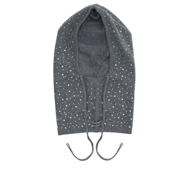 Pinko Hoed Grey Wool Hat Grey