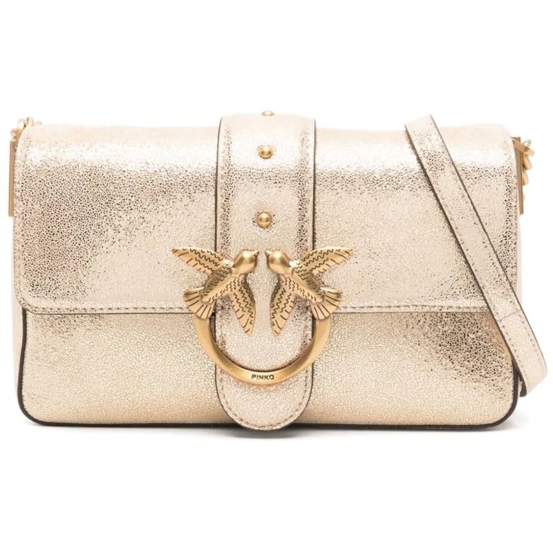 Pinko Fourre-tout Borsa Love One Mini Slouchy gold