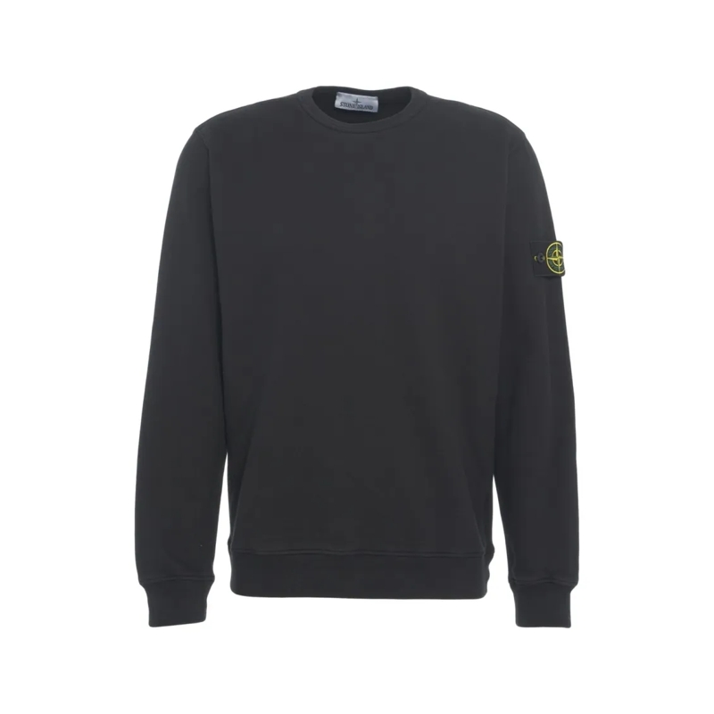 Stone Island  Classic Fit Black Sweatshirt Black