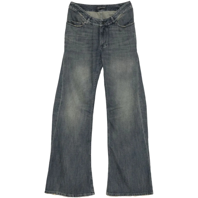Balenciaga Jeans mit geradem Bein Jeans Grey grau