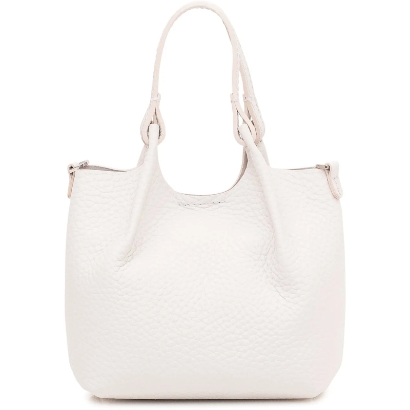 Gianni Chiarini Fourre-tout Borsa a Mano Dua in Pelle con Doppio Manico weiß(Image 4)