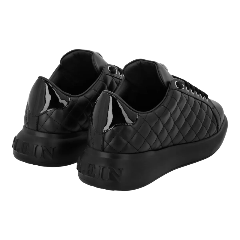 Philipp Plein Low-Top-Sneaker Lo-Top Turnschuhe Matelasse schwarz(Image 4)
