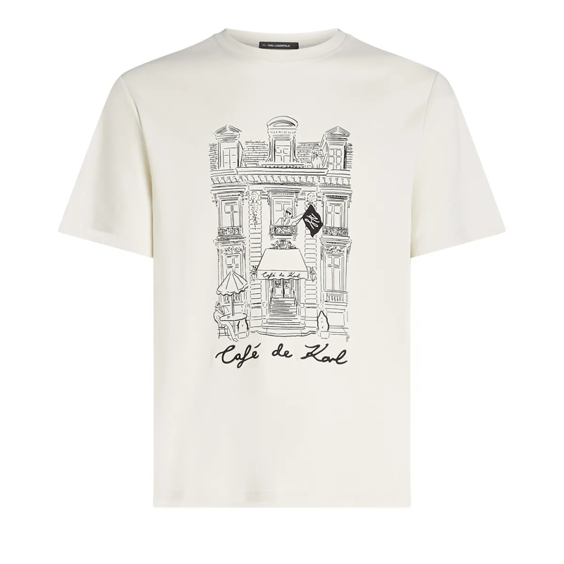 Karl Lagerfeld T-Shirt x JORGE PARRA creme