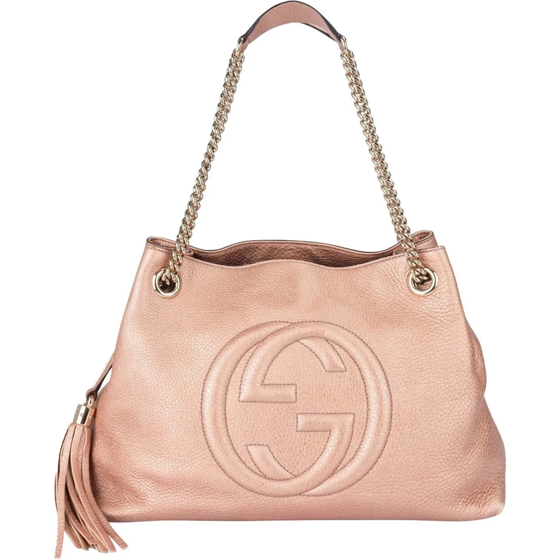 Gucci Schultertasche Gucci Leather GG Soho Crossbody Bag mehrfarbig