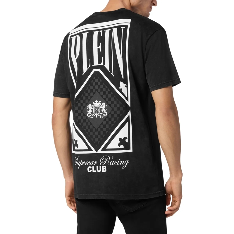 Philipp Plein T-Shirt T-Shirt Racing weiss(Image 5)