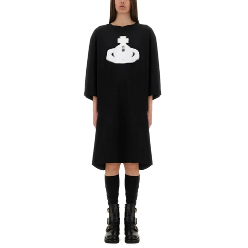 Vivienne Westwood Mini-Kleider "Halftone Orb Isla" T-Shirt Dress Black