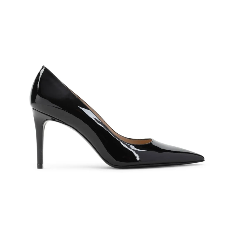 Stuart Weitzman Escarpins Power 85 Black Patent Leather Pumps Black