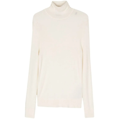 Tom Ford Pull Wool Silk Cashmere Turtle Neck Neutrals