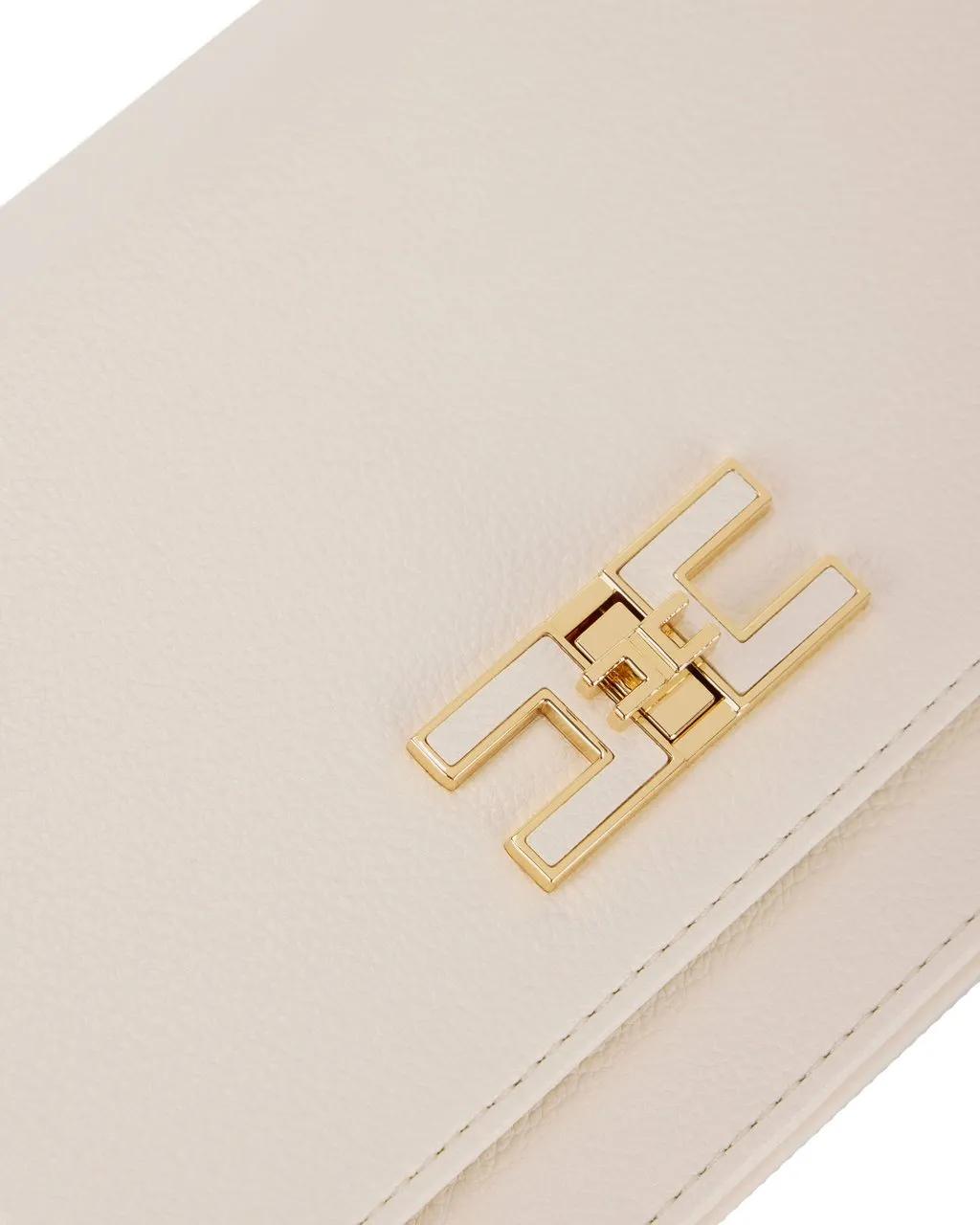 Elisabetta Franchi Crossbody bags.. White in wit