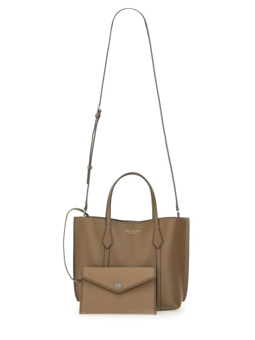 TORY BURCH Shoppers & Totes "Perry" Shopping Bag in bruin