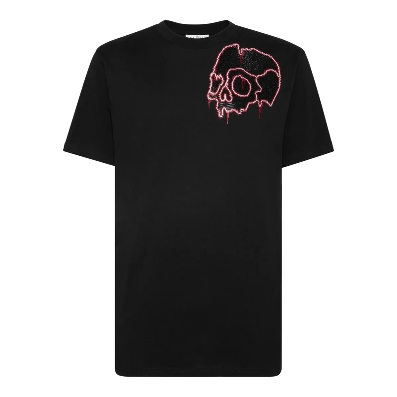 Philipp Plein T-Shirt T-Shirt Skull Mit Schmucksteinen schwarz