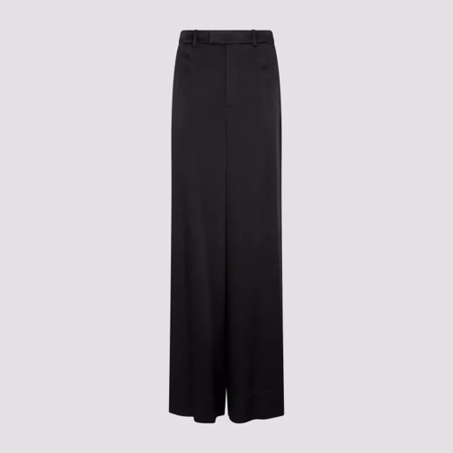 Saint Laurent Black Acetate Loose Fit Pants Black 