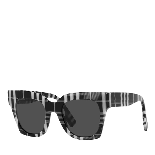Burberry Sunglasses 0BE4364 Check White/Black Lunettes de soleil