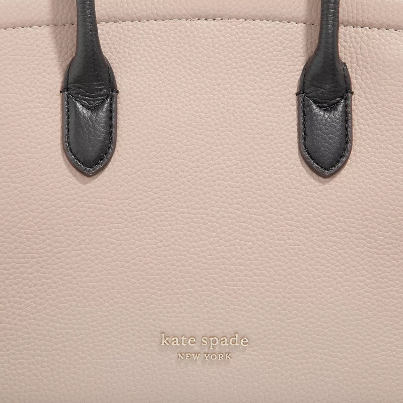 Kate Spade New York Tote Knott Colorblocked Pebbled Leather Medium Satchel Kraft Paper Multi(Image 5)