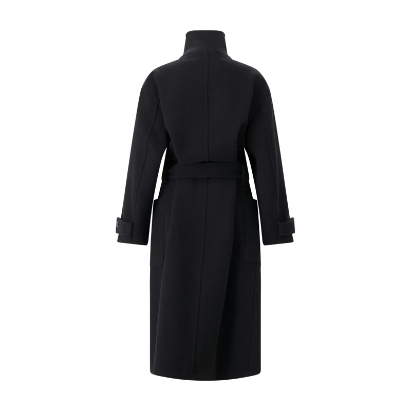Lemaire Wintermantel Mantel aus Wolle schwarz(Image 3)