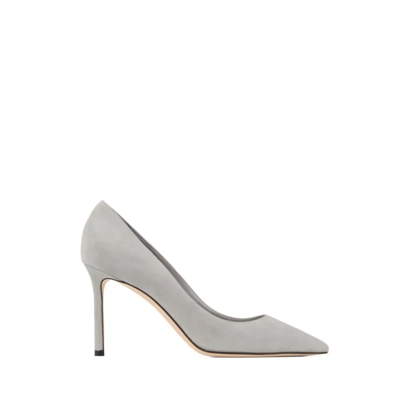 Jimmy Choo Pumps Pointed Toe Suede Pumps Grey