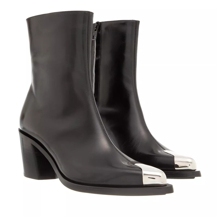 Alexander McQueen Punk Boots Black Silver Bottine