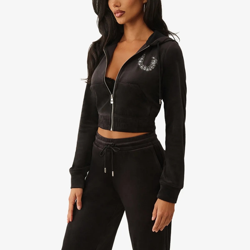 True Religion  Zip-Hoodie schwarz(Image 3)