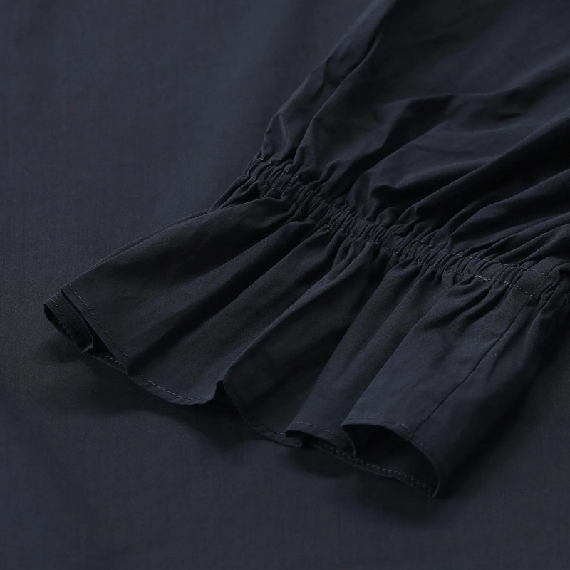 FRAME Bluse Bluse aus Baumwolle dunkelblau(Image 4)