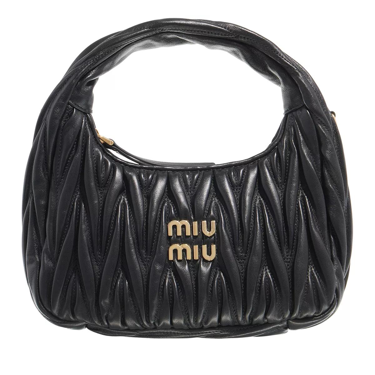 Miu Miu Hobo Bag - Wander Mini Bag - Gr. unisize - in Schwarz - für Damen