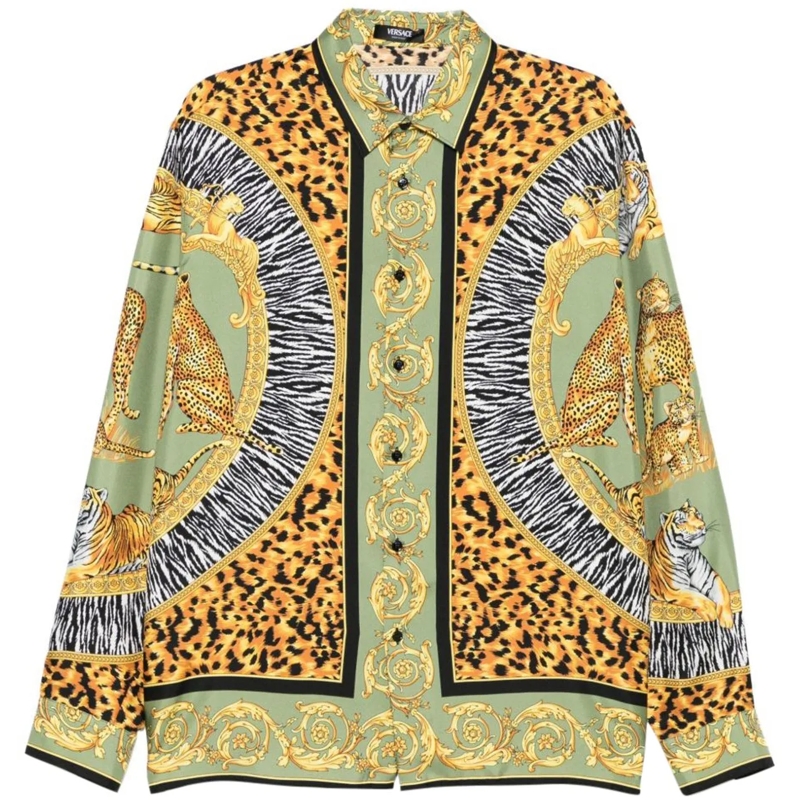Versace Legeres Oberteil Shirts Green grün