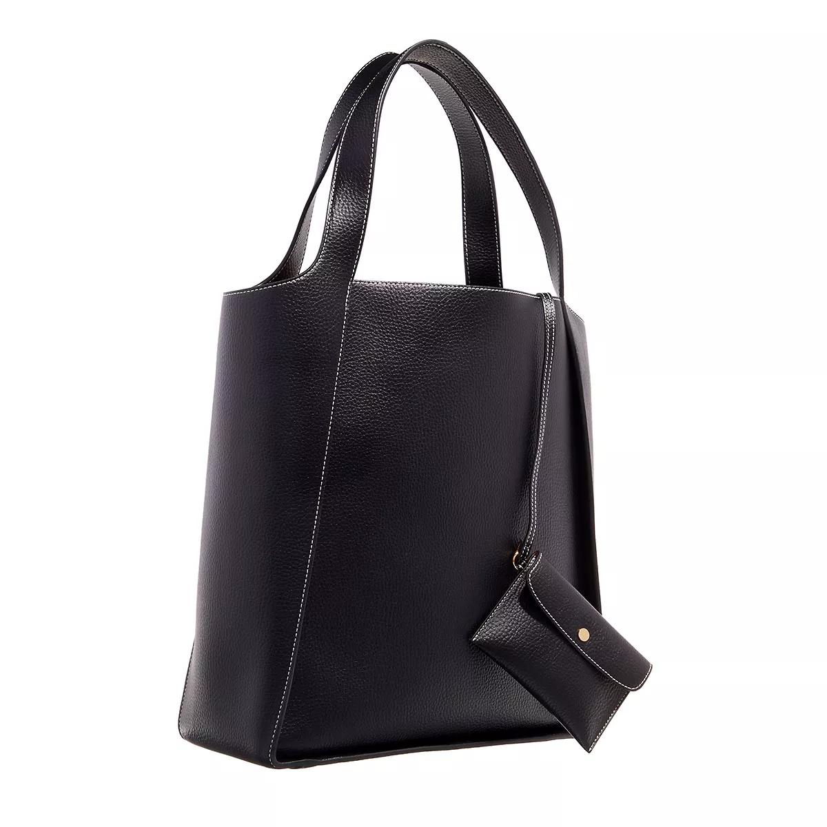 Stella Mccartney Shoppers & Totes Tote Embossed Grainy Mat in zwart
