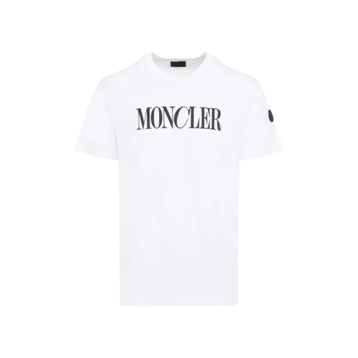 Moncler White Short-Sleeved T-Shirt White T-Shirts