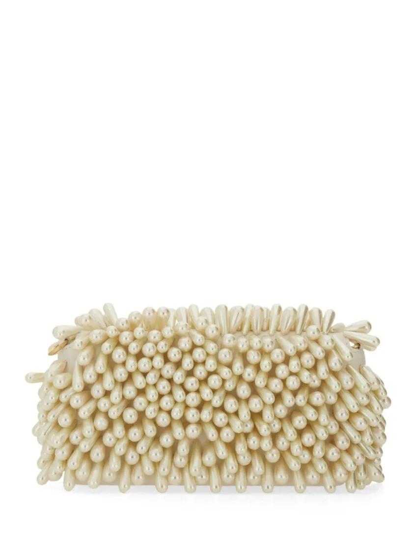 Cult Gaia Clutches "Pearl" Bag in beige