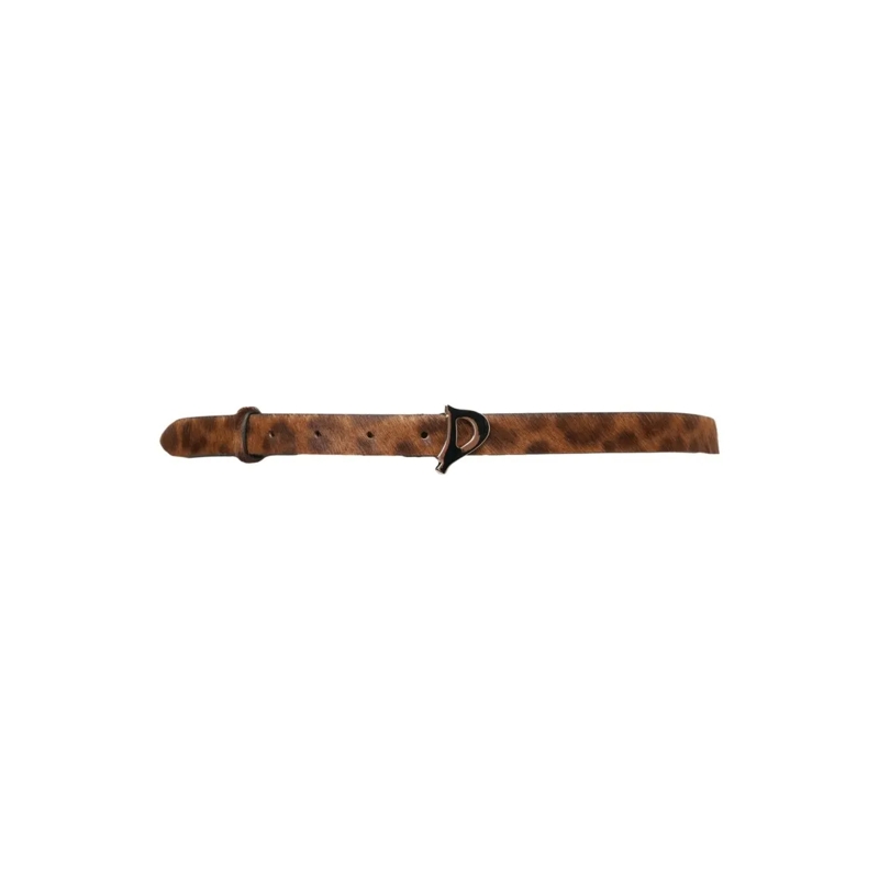 Dondup Riem Pony Hair Belt Brown